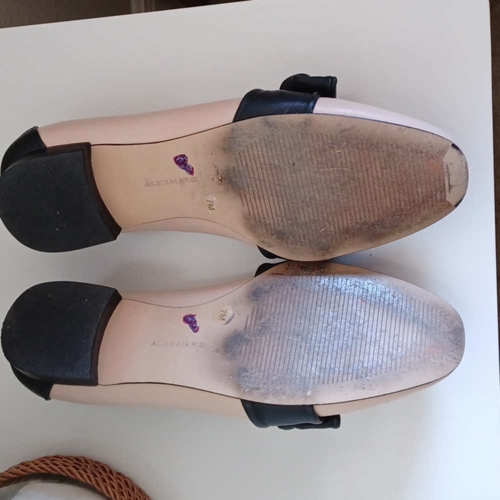 Alex Marie Aldelyn Flats Cream Black Bow ** SZ 7 - Picture 10 of 11
